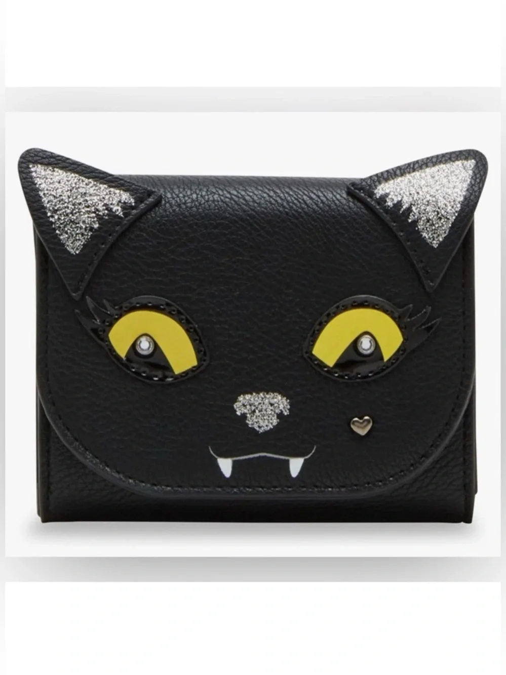 🩶BETSEY JOHNSON BLACK CAT BIFOLD WALLET - NWT🩶